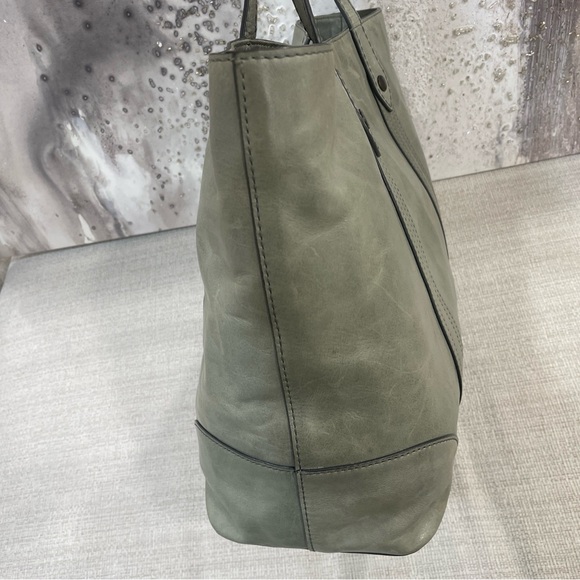 💚🩶Frye Melissa Shopper Bag Tote Carryall Shoulder Bag -FERN- $358 - Picture 4 of 15
